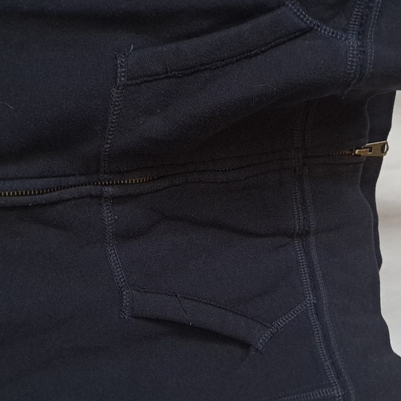 Abercrombie & Fitch Y2K Navy Blue Full Zip Sweatshirt - Picture 4 of 6